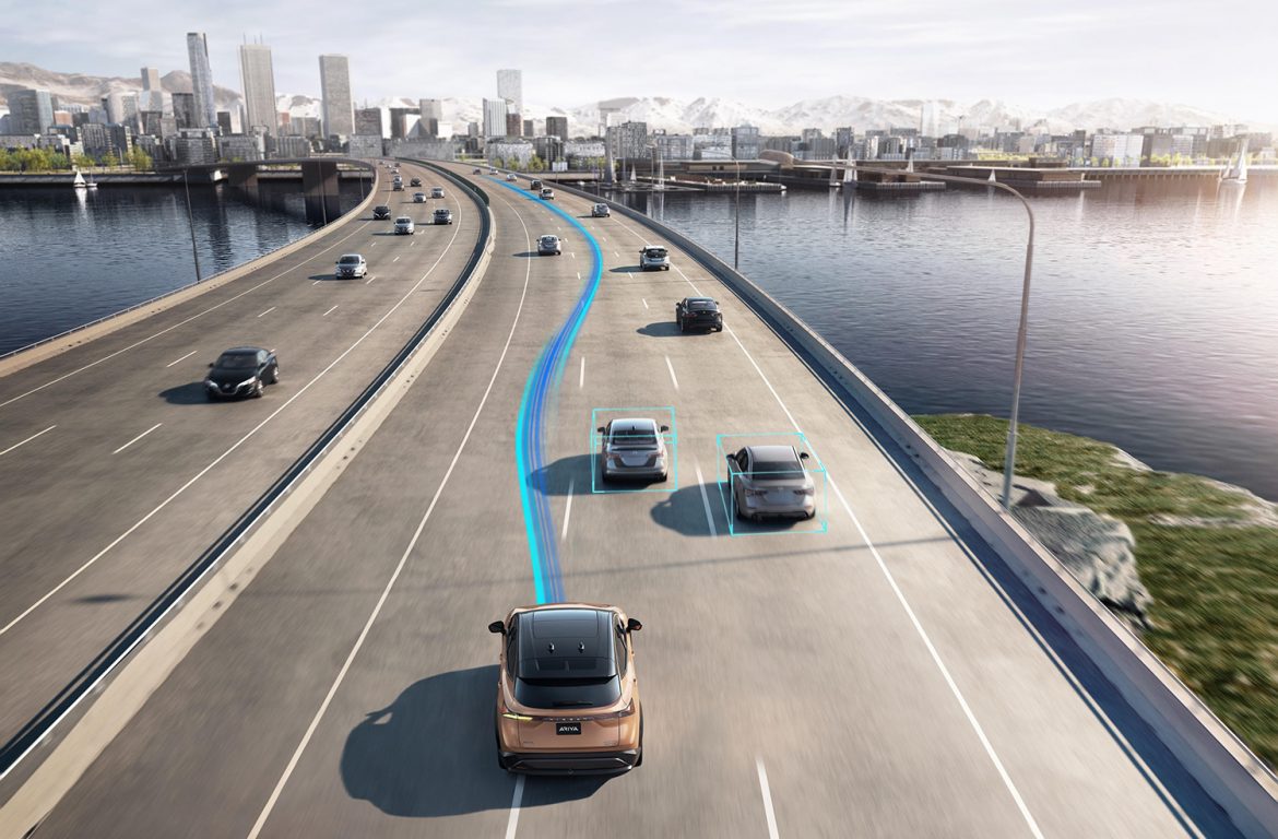 autonomous vehicle driving on highway